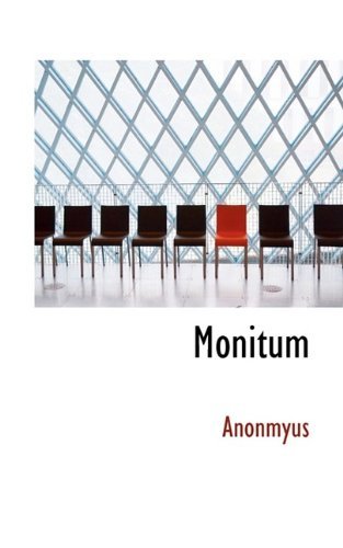 Cover for Anonmyus · Monitum (Paperback Book) (2009)