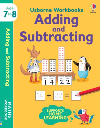 Cover for Holly Bathie · Usborne Workbooks Adding and Subtracting 7-8 - Usborne Workbooks (Paperback Book) (2021)