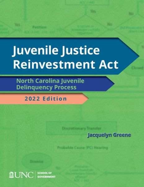 Cover for Jacquelyn Greene · Juvenile Justice Reinvestment Act: N.C. Juvenile Delinquency Process, 2022 Edition (Paperback Book) (2023)