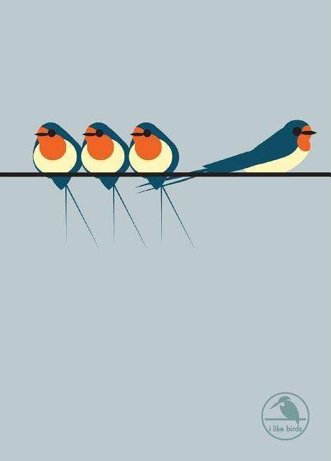 Cover for I Like Birds · I Like Birds: Swallows On a Line Hardback Notebook - I Like Birds (Schreibwaren) (2018)