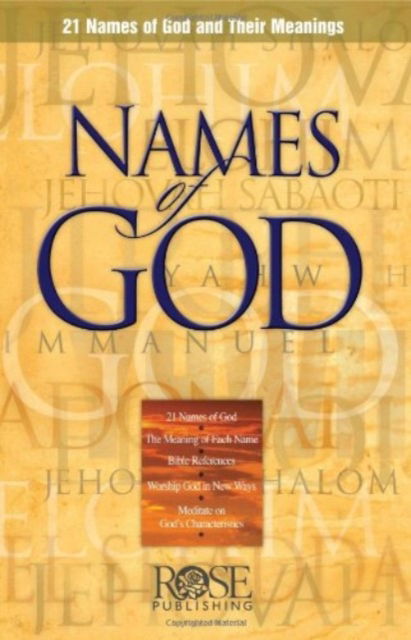 Names of God 5pk -  - Książki - Rose Publishing - 9781890947514 - 2003