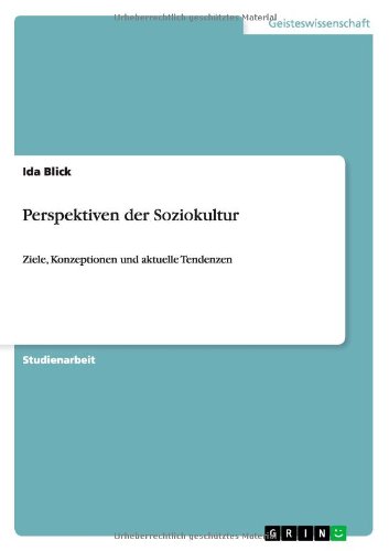 Cover for Blick · Perspektiven der Soziokultur (Book) [German edition] (2011)