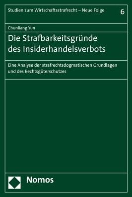 Cover for Yun · Die Strafbarkeitsgründe des Insider (Book) (2016)