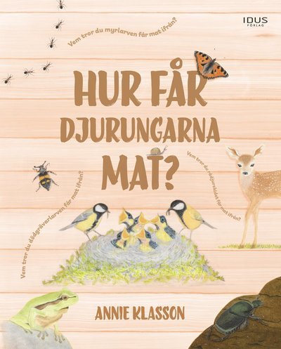 Cover for Annie Klasson · Hur får djurungarna mat? (Bound Book) (2022)