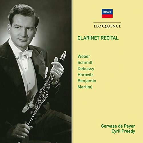 Clarinet Recital - Gervase De Peyer - Música - ELOQUENCE - 0028948228515 - 27 de enero de 2017