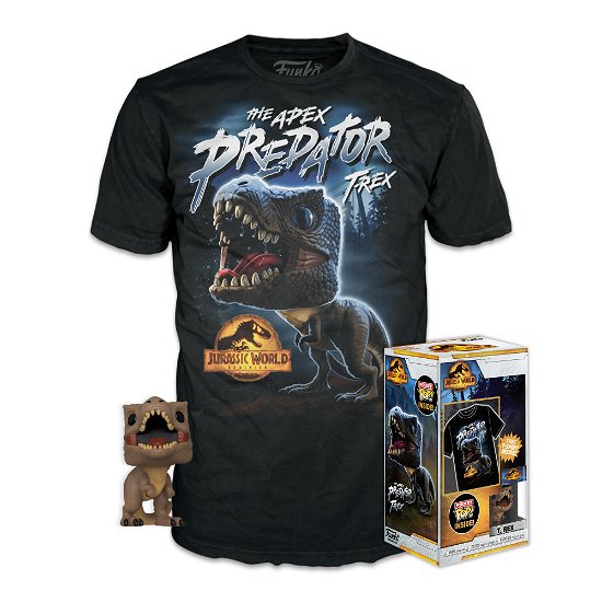 Cover for Pocket Pop! And Tee: Jurassic World · Pocket Pop! And Tee: Jurassic World - T-rex Kids T-shirt Size 146-152 (Spielzeug) [size L]