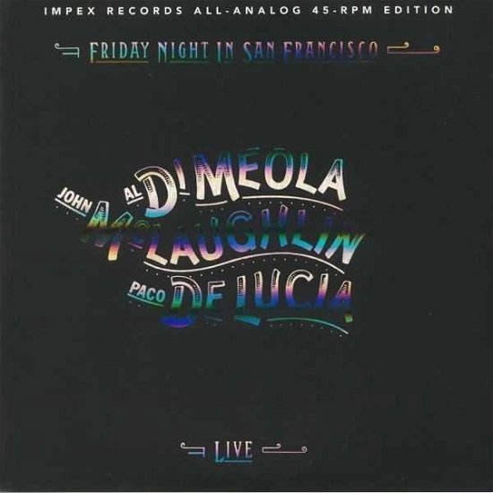 Cover for Mclaughlin / Meola / Lucia · Friday Night In San Francisco (LP) (2019)