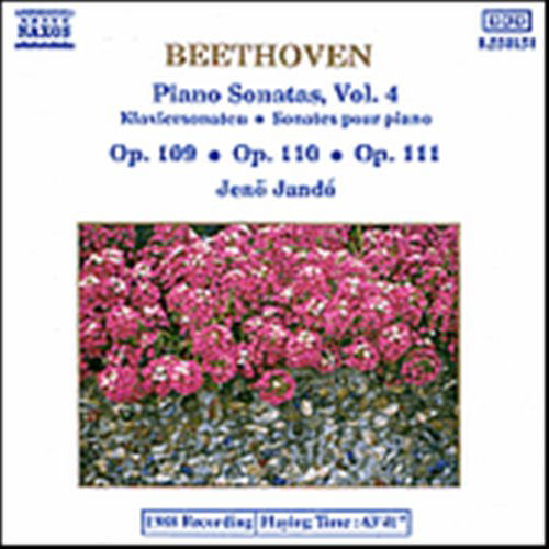 BEETHOVEN: Piano Sonatas Vol.4 - Jenö Jando - Musiikki - Naxos - 4891030501515 - perjantai 22. maaliskuuta 1991