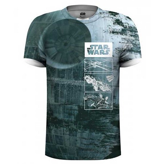 Cover for Star Wars · Star Wars Unisex Tee: Death Star (Sublimation Print) (CLOTHES) [size S] [Sublimated,White - Unisex edition]