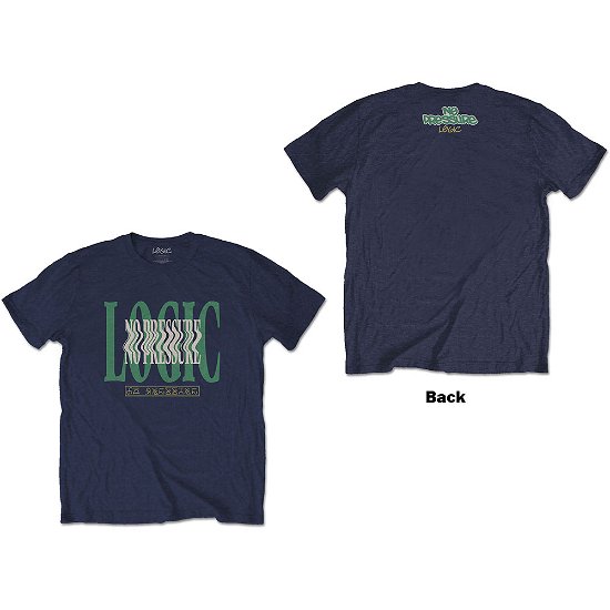Logic Unisex T-Shirt: Wavy (Back Print) - Logic - Merchandise -  - 5056368662515 - 