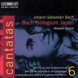 Jsbachcantatas Vol 6 - Bach Collegium Japansuzuki - Musik - BIS - 7318590008515 - 30. März 1998