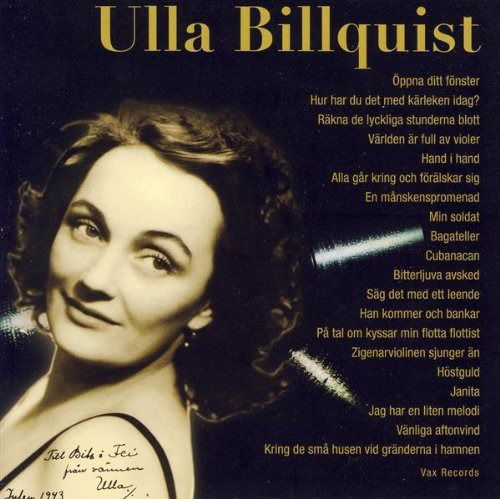 Ulla Billquist - Ulla Billquist - Muzyka - VAX - 7320470037515 - 22 grudnia 2015