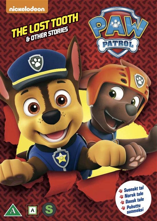 Cover for Paw Patrol · Paw Patrol – The Lost Tooth &amp; Other Stories (DVD) (2018)