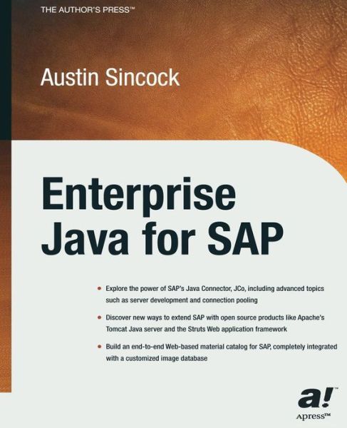 Cover for Austin Sincock · Enterprise Java for SAP (Paperback Book) [Softcover reprint of the original 1st edition] (2013)