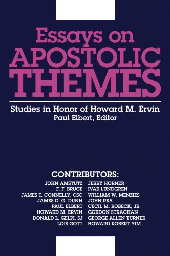Cover for Paul Elbert · Essays on Apostolic Themes: Studies in Honor of Howard M. Ervin (Paperback Book) (2007)