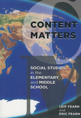 Cover for Leif Fearn · Content Matters: Social Studies in the Elementary and Middle School (Paperback Book) (2013)