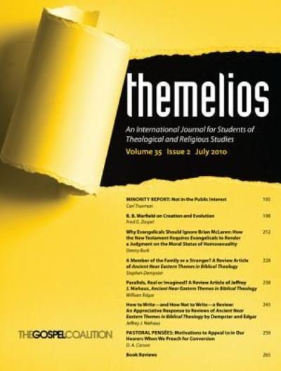 Cover for D a Carson · Themelios, Volume 35, Issue 2 (Paperback Bog) (2015)
