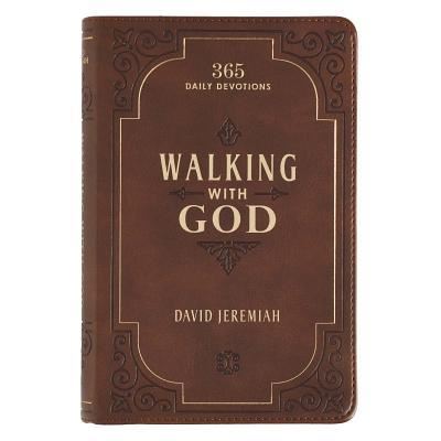 Cover for Walking with God Devotional, LuxLeather Brown (Book) (2019)