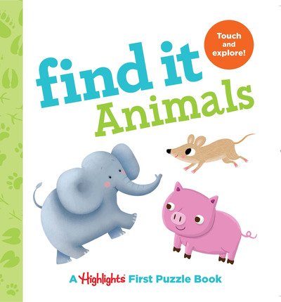 Cover for Highlights · Find it Animals (Hardcover Book) (2019)