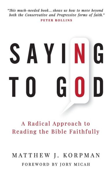 Cover for Matthew J Korpman · Saying No to God (Paperback Book) (2019)