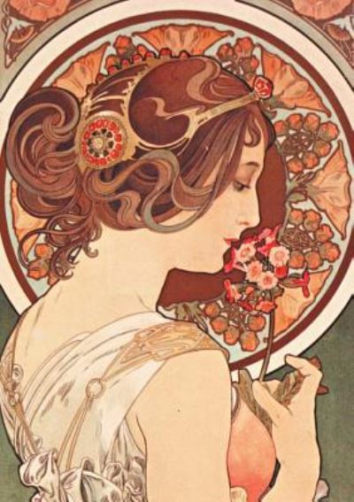 Cover for Alphonse Mucha · Carnet Ligne Affiche Mucha, La Primevere (Paperback Bog) (2015)