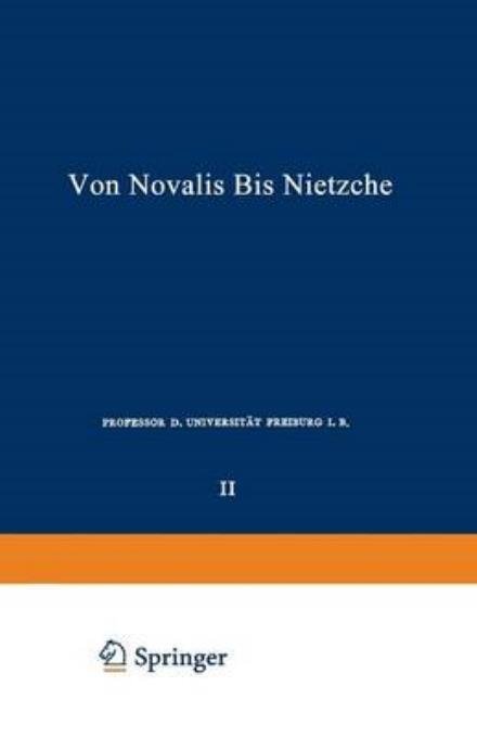 Cover for Philipp Witkop · Die Deutschen Lyriker Von Luther Bis Nietzsche: Zweiter Band: Von Novalis Bis Nietzsche (Pocketbok) [2nd 2. Aufl. 1921. Softcover Reprint of the Origin edition] (1921)