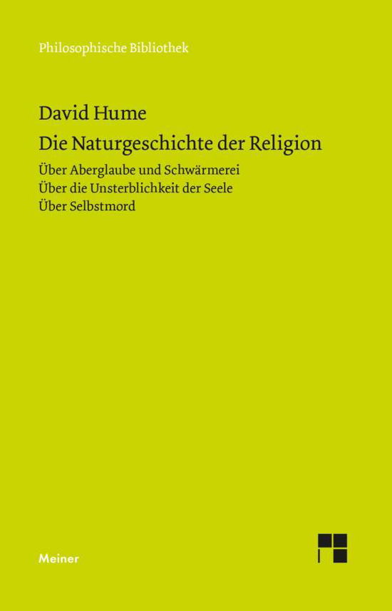 Philos.Bibl.341 Hume.Naturg.d.Religion - David Hume - Książki -  - 9783787314515 - 