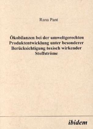 Cover for Pant · Ökobilanzen bei der umweltgerechte (Bog)