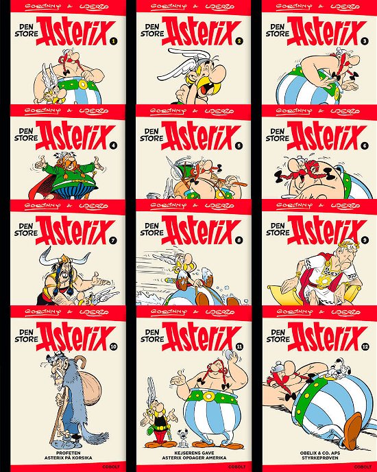 Cover for René Goscinny · Asterix: Den store Asterix 1-12 samlet (Indbundet Bog) [1. udgave] (2023)
