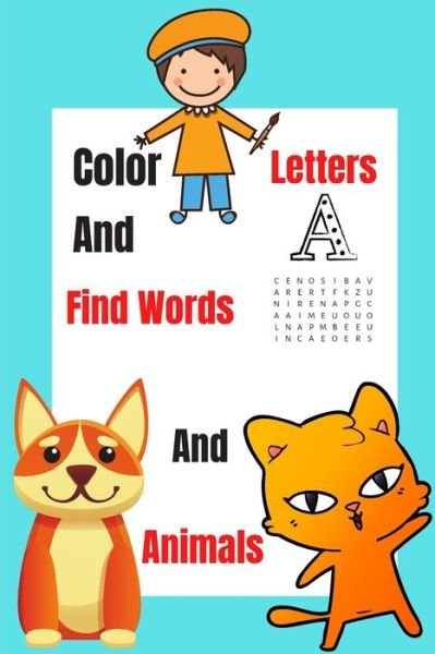 Cover for Najeh Kamal · Color Letters And Animals And Find Words (Paperback Book) (2020)