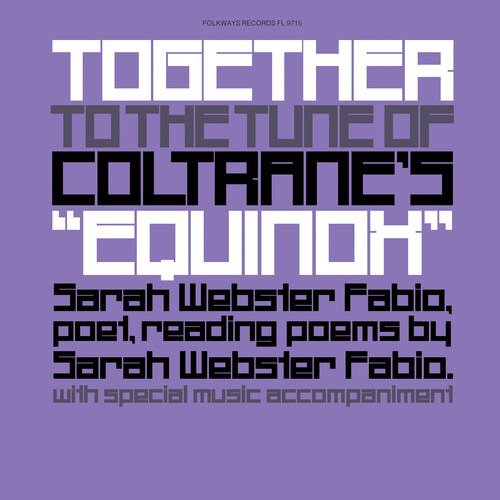 Cover for Sarah Webster Fabio · Together To The Tune Of Coltrane's &quot;equinox&quot; (LP) (2023)