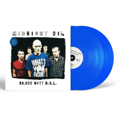 Cover for Midnight Oil · 20000 Watt R.s.l.: the Best of (LP) [Blue Coloured edition] (2024)