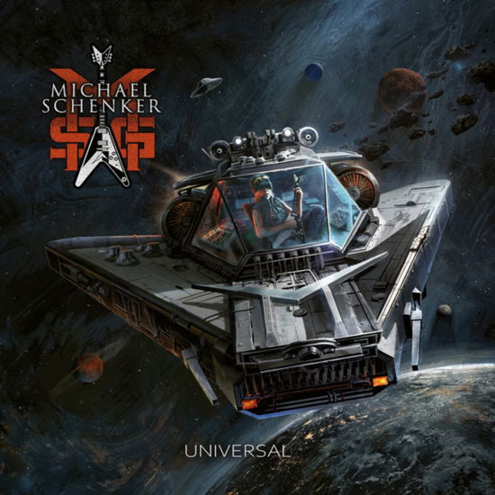 Cover for Michael Schenker Group · Universal (Blue / White / Black Marbled Vinyl) (Ams Exclusive) (LP) (2022)