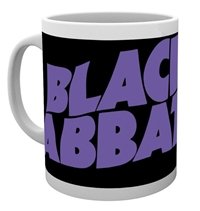 Cover for Black Sabbath · BLACK SABBATH - Mug - 320 ml - Logo - subli - box (Tilbehør) [White edition] (2019)