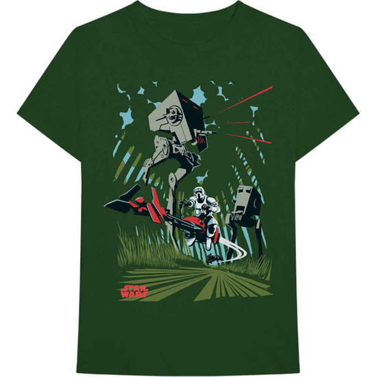 Cover for Star Wars · Star Wars Unisex T-Shirt: AT-ST Archetype (T-shirt) [size XL] [Green - Unisex edition]