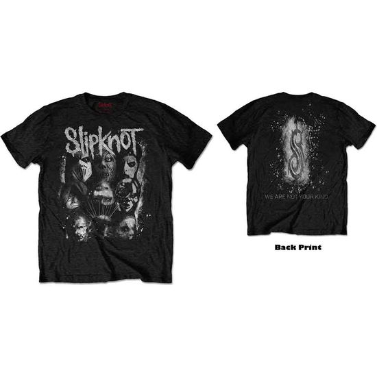 Slipknot Unisex T-Shirt: WANYK White Splatter (Back Print) - Slipknot - Produtos -  - 5056170693516 - 