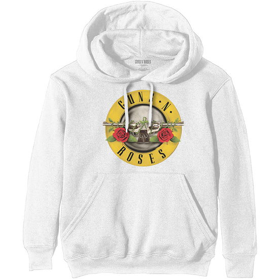 Cover for Guns N Roses · Guns N' Roses Unisex Pullover Hoodie: Classic Logo (XX-Small) (Hoodie) [size XXS] [White - Unisex edition]