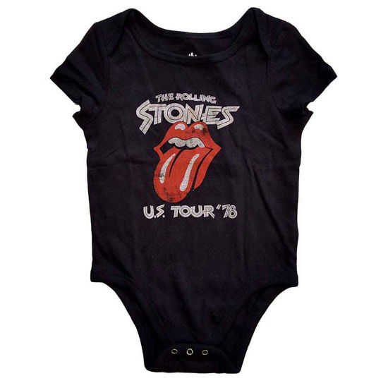 Cover for The Rolling Stones · The Rolling Stones Kids Baby Grow: US Tour '78 (3-6 Months) (CLOTHES) [size 0-6mths] [Black - Kids edition]