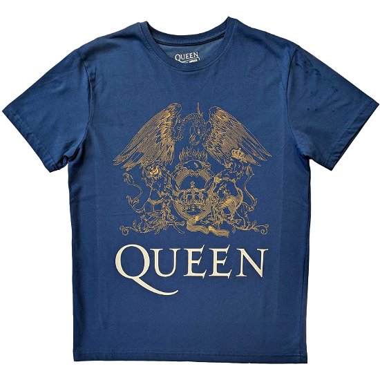 Queen Unisex T-Shirt: Crest - Queen - Merchandise -  - 5056561082516 - 