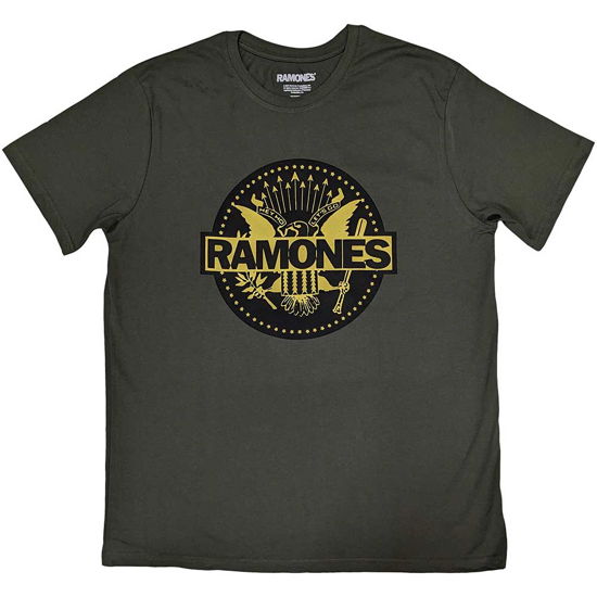 Cover for Ramones · Ramones Unisex T-Shirt: Gold Seal (T-shirt) [size M]