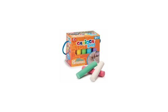 Cover for Carioca · Baby Maxi Chalk (15 Pcs) (809443) (Spielzeug)