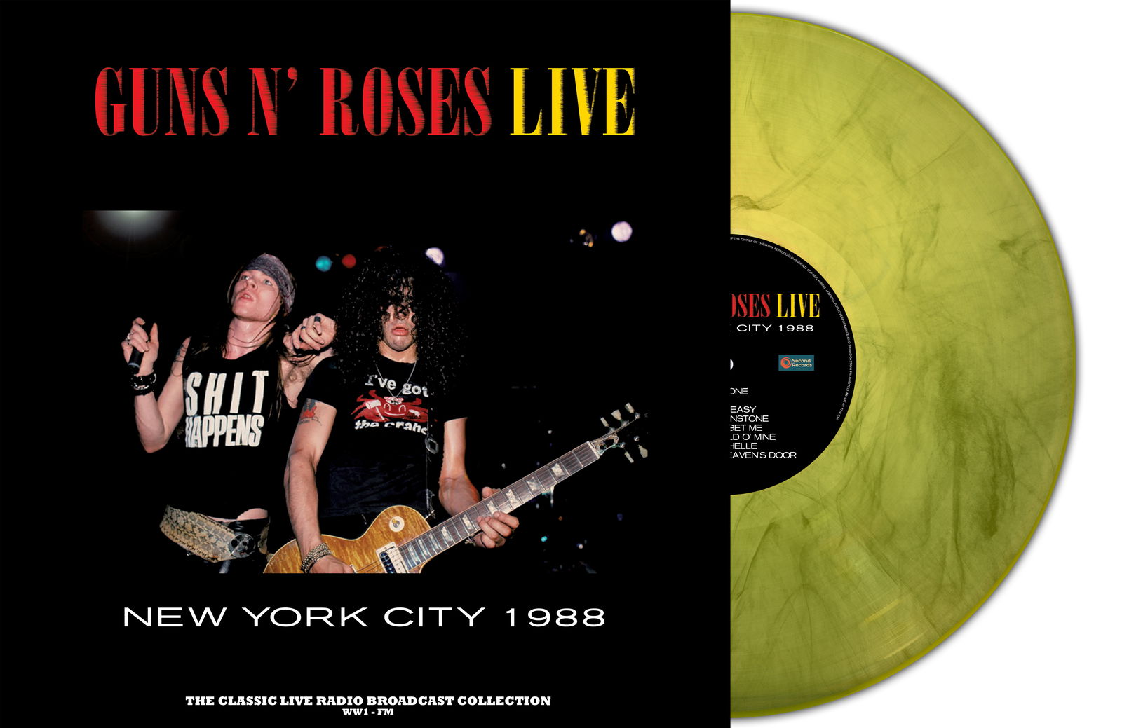 Guns n Rose's Live from the ritz vinyl deals record