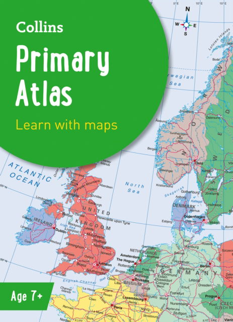 Cover for Collins Maps · Collins Primary Atlas: Ideal for Learning at School and at Home - Collins School Atlases (Paperback Book) [8 Revised edition] (2025)