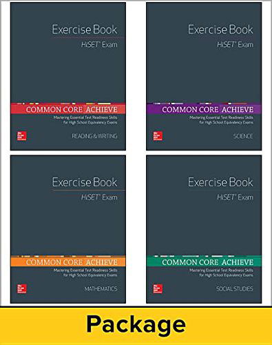 Cover for Contemporary · Common Core Achieve, HiSET Exercise Book 5 Copy Set (Paperback Book) (2014)