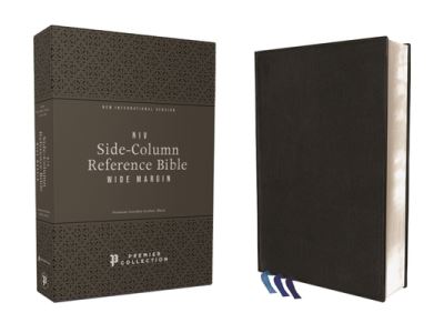 NIV, Side-Column Reference Bible, Wide Margin, Premium Goatskin Leather, Black, Premier Collection, Art Gilded Edges, Comfort Print - Zondervan - Books - Zondervan - 9780310455516 - October 26, 2021