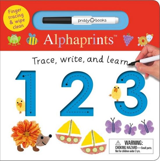Cover for Roger Priddy · Alphaprints: Trace, Write, and Learn 123: Finger tracing &amp; wipe clean - Alphaprints (Board book) (2017)