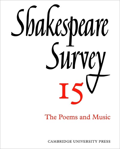 Shakespeare Survey - Shakespeare Survey - Allardyce Nicoll - Books - Cambridge University Press - 9780521523516 - November 28, 2002