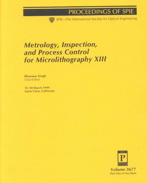 Cover for Singh · Metrology, Inspection, and Process Control for Microlithography: XIII (Proceedings of SPIE) (Paperback Book) (1999)