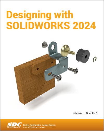 Cover for Michael J. Rider · Designing with SOLIDWORKS 2024 (Taschenbuch) (2024)