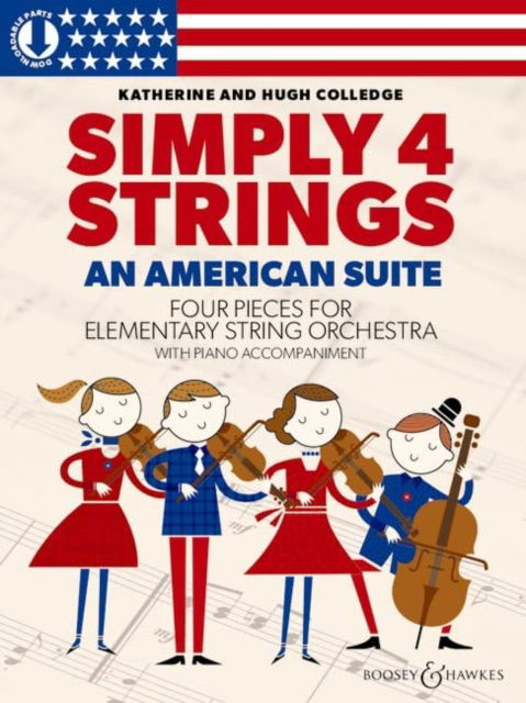 Cover for Hugh Colledge · An American Suite: Four Pieces for Elementary String Orchestra (Sheet music) (2023)